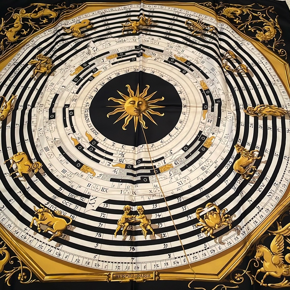 Hermès ASTROLOGIE DIES ET HORE scarf 90 ☀️ ⭐️